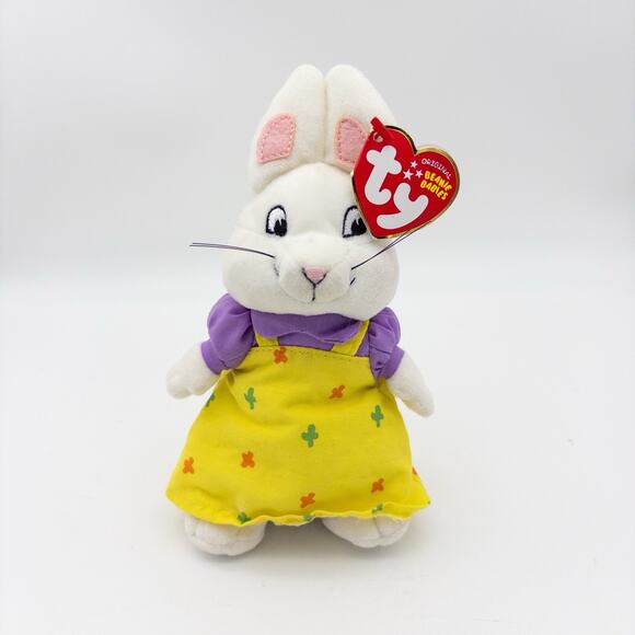 NEW Ty Beanie Baby RUBY Bunny Rabbit Nick Jr. Max & Ruby Easter Plush Toy - Picture 1 of 9